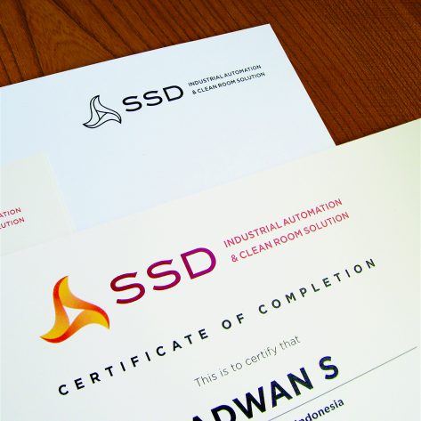 Letterhead and certificate